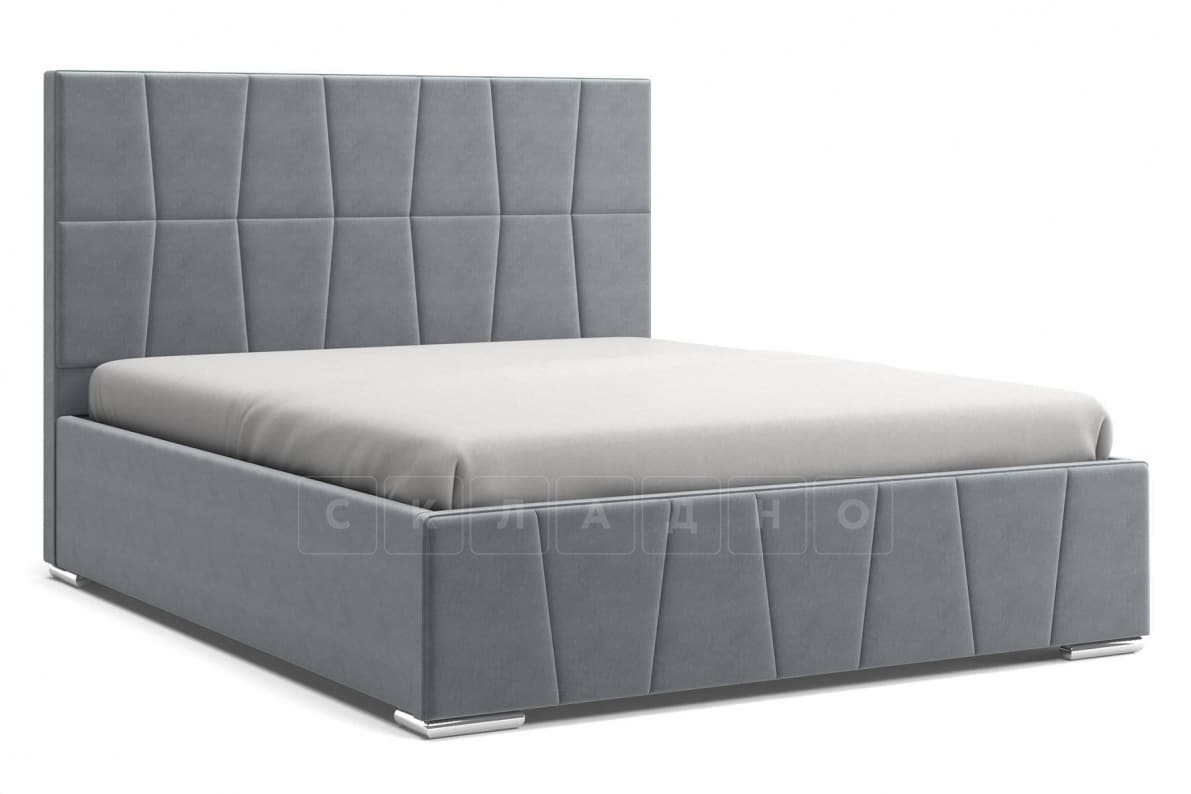 Кровать с подъемным механизмом Пассаж 160 см серая фото 1 | интернет-магазин Складно