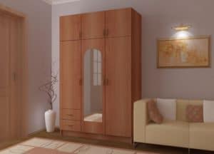 Шкаф трехстворчатый 130 см с 2-я ящиками 15390 рублей, фото 2 | интернет-магазин Складно