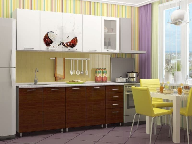 Кухня с фотопечатью Баунти 2,0 м 