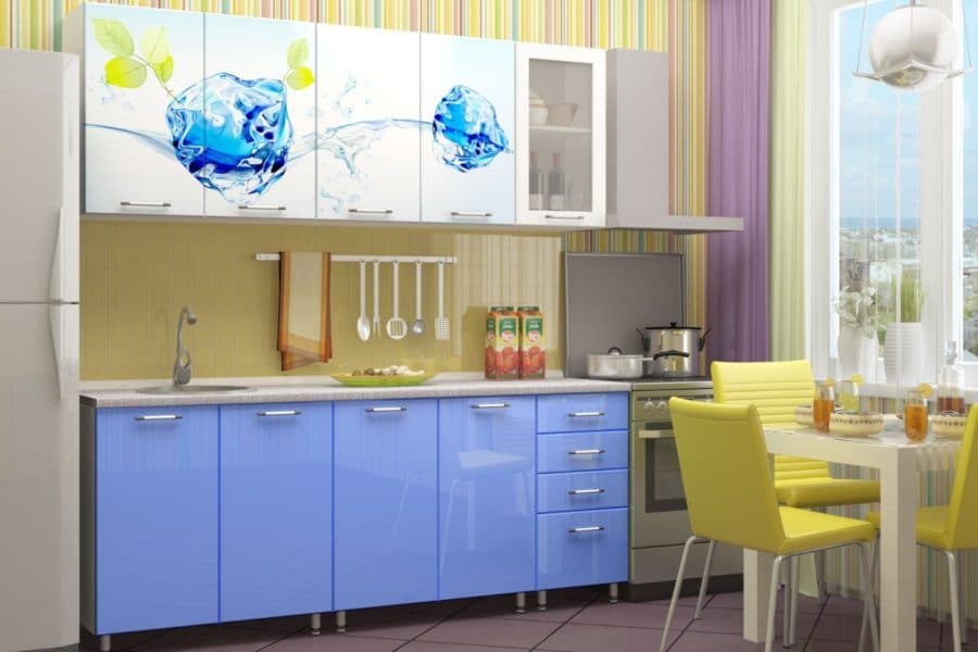 Кухня с фотопечатью Фреш 2,0 м 