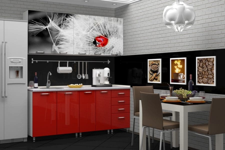 Кухня с фотопечатью Одуванчик 1,8 м 