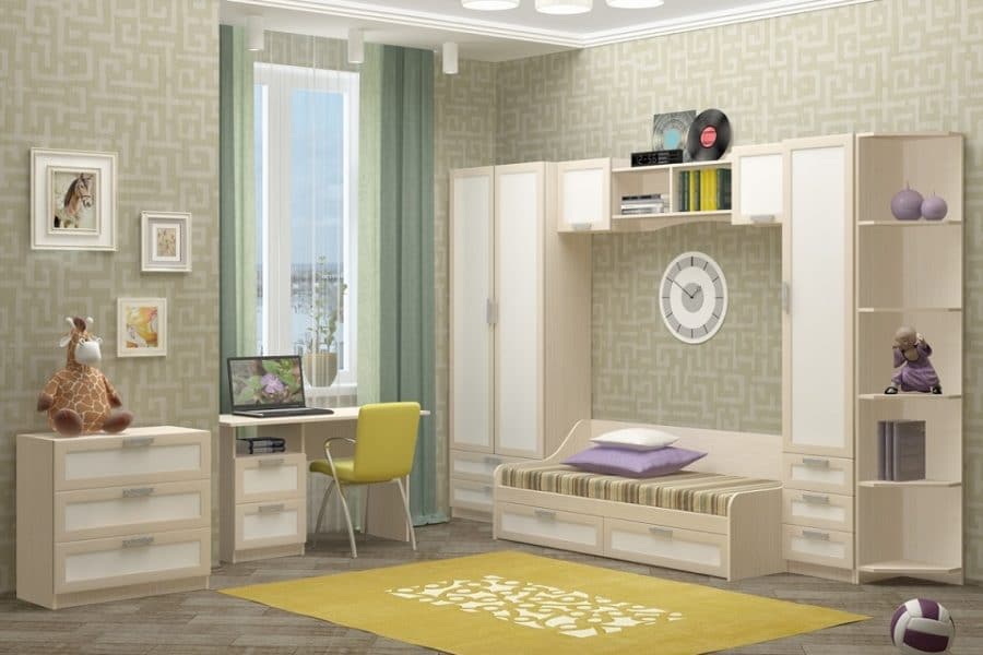 Набор детской мебели Юниор-7 рамочный вариант 2 
