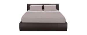 Мягкая кровать Афина 160 см экокожа коричневого цвета 29950 рублей, фото 3 | интернет-магазин Складно