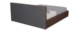 Мягкая кровать Афина 160 см рогожка коричневого цвета 29970 рублей, фото 4 | интернет-магазин Складно