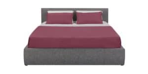 Мягкая кровать Афина 160 см рогожка серого цвета 29970 рублей, фото 3 | интернет-магазин Складно