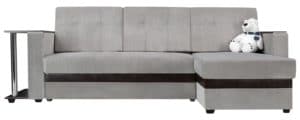 Угловой диван Атланта велюр светло-серый 28950 рублей, фото 2 | интернет-магазин Складно