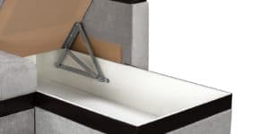 Угловой диван Атланта велюр светло-серый 26950 рублей, фото 5 | интернет-магазин Складно