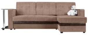 Угловой диван Атланта вельвет светло-коричневый 27490 рублей, фото 2 | интернет-магазин Складно