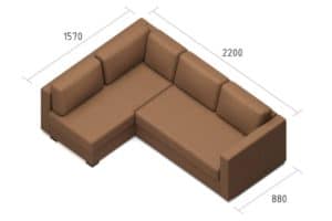 Угловой диван Джессика коричневый левый 35670 рублей, фото 7 | интернет-магазин Складно