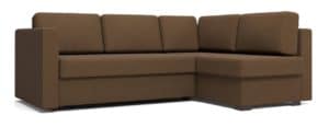 Угловой диван Джессика коричневый правый-4929 фото | интернет-магазин Складно