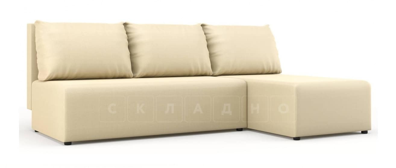 Угловой диван Комо молочный фото 1 | интернет-магазин Складно