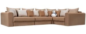 Угловой диван Медисон коричневый 345х224 см-3377 фото | интернет-магазин Складно