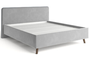 Мягкая кровать Афина 180 см велюр светло-серый  19200  рублей, фото 1 | интернет-магазин Складно