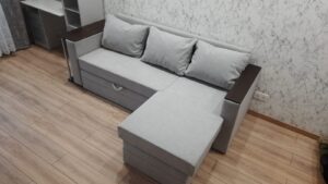 Угловой диван Атланта велюр светло-серый 28950 рублей, фото 17 | интернет-магазин Складно