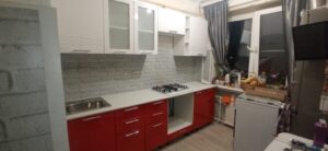 Кухонный гарнитур Асти красный с белым 2,0 м 25140 рублей, фото 3 | интернет-магазин Складно