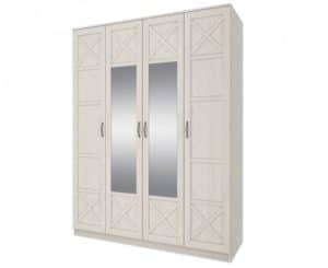 Шкаф четырехдверный с зеркалом Лозанна-7787 фото | интернет-магазин Складно