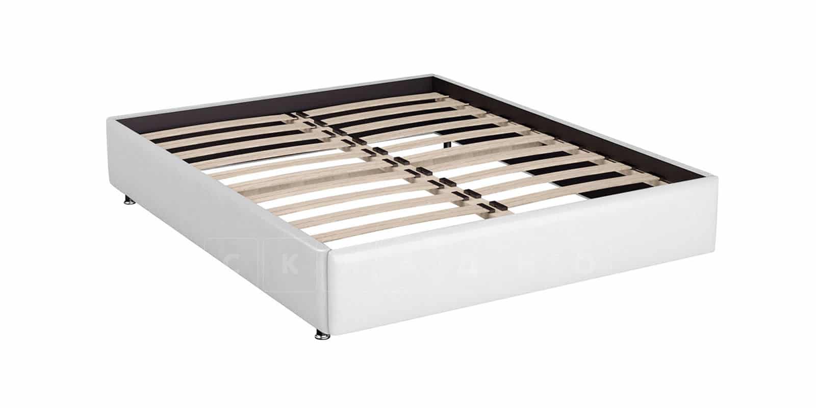Мягкая кровать Малибу 160 см экокожа белого цвета вариант 4 фото 6 | интернет-магазин Складно
