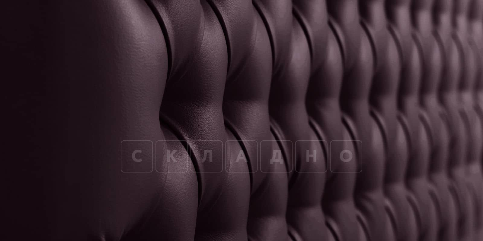 Мягкая кровать Малибу 160 см экокожа шоколадного цвета вариант 4 фото 5 | интернет-магазин Складно