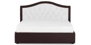 Мягкая кровать Малибу 160см экокожа белый-шоколад вариант 9-2 25990 рублей, фото 2 | интернет-магазин Складно