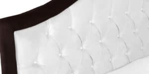 Мягкая кровать Малибу 160 см экокожа белый-шоколад вариант 9-2 45990 рублей, фото 5 | интернет-магазин Складно