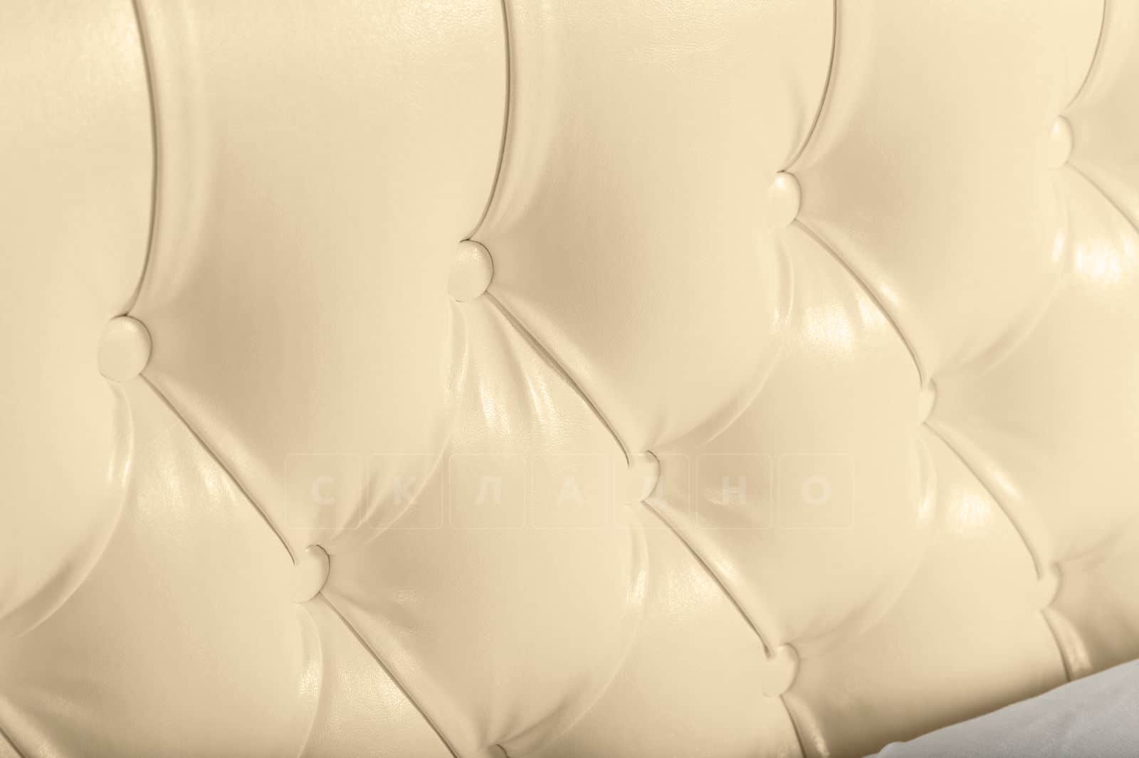 Мягкая кровать Малибу 160 см экокожа бежевого цвета вариант 1-2 фото 8 | интернет-магазин Складно