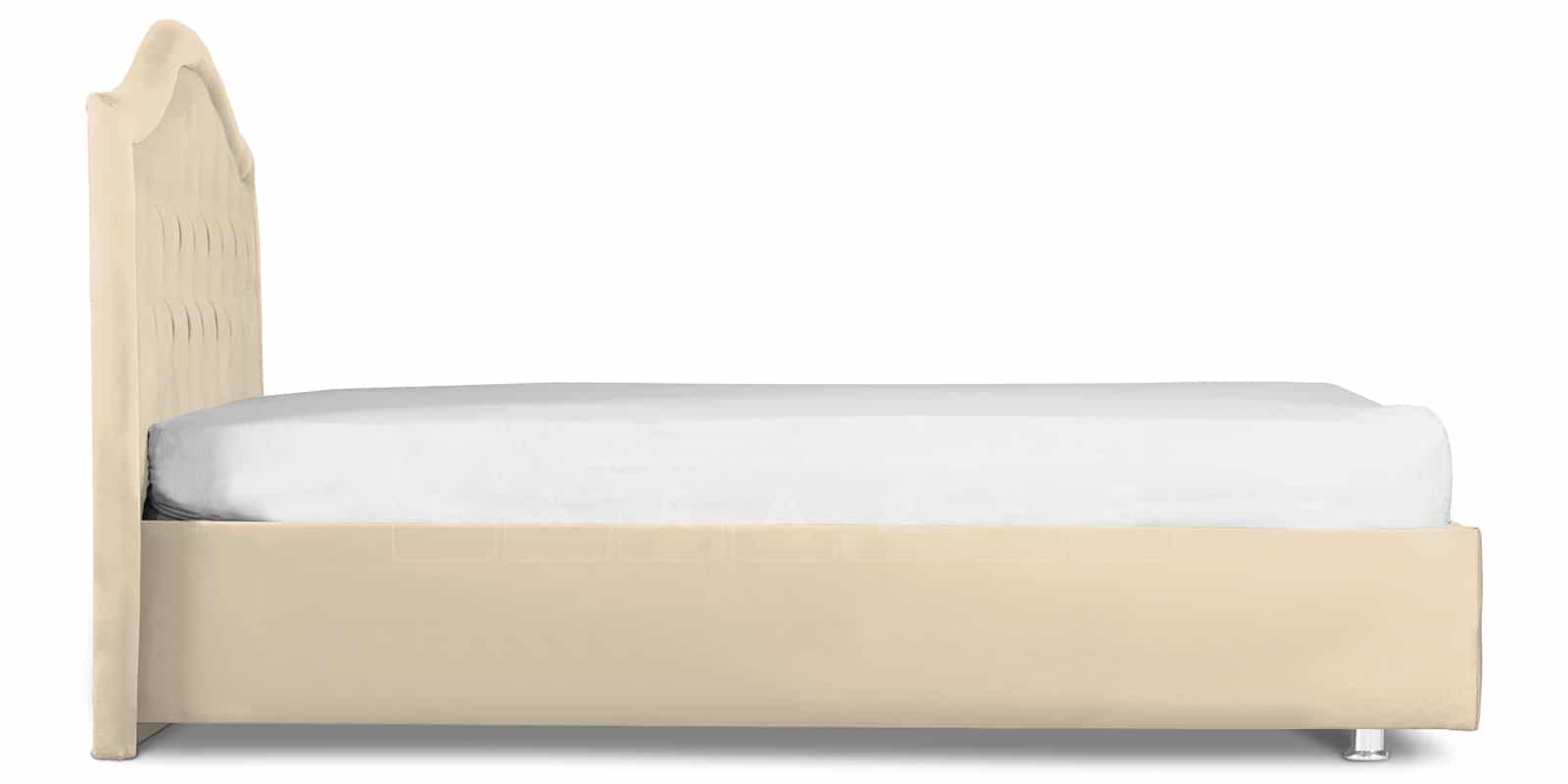 Мягкая кровать Малибу 160см экокожа бежевый вариант 9-2 фото 3 | интернет-магазин Складно