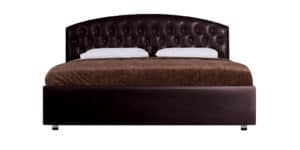 Мягкая кровать Малибу 160 см экокожа шоколадного цвета вариант 1 47990 рублей, фото 4 | интернет-магазин Складно
