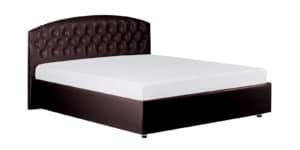 Мягкая кровать Малибу 160см экокожа шоколадного цвета вариант 1-2 27590 рублей, фото 6 | интернет-магазин Складно