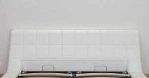 Мягкая кровать Оливия 160 см экокожа белый 36350 рублей, фото 4 | интернет-магазин Складно