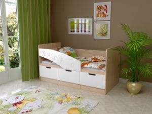 Детская кровать Бемби-8 Бабочки 1,6 м  9120  рублей, фото 1 | интернет-магазин Складно