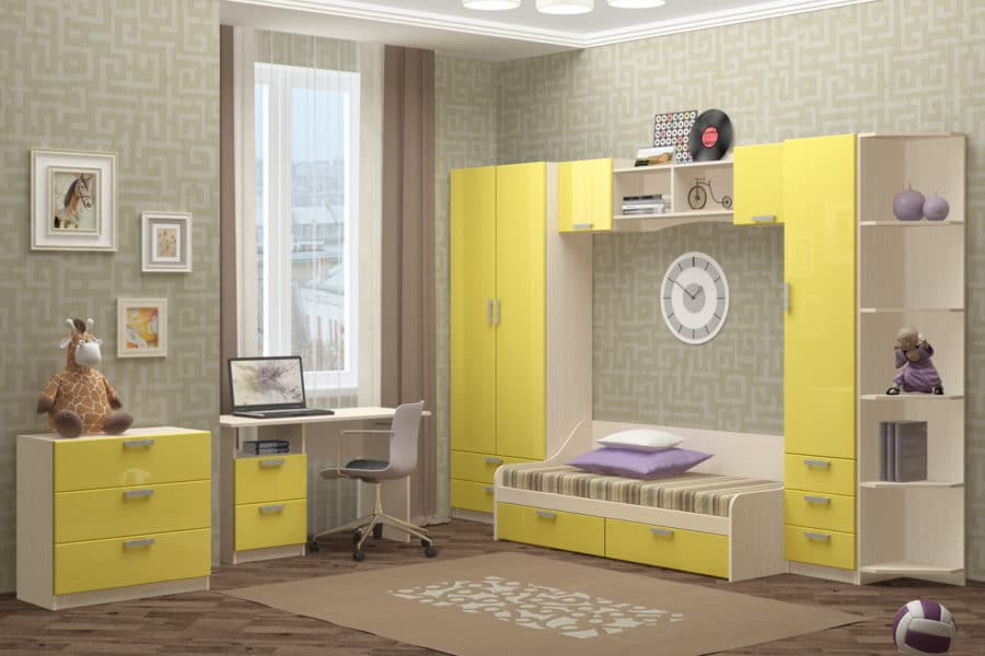 Набор детской мебели Юниор-7 мдф вариант 2 