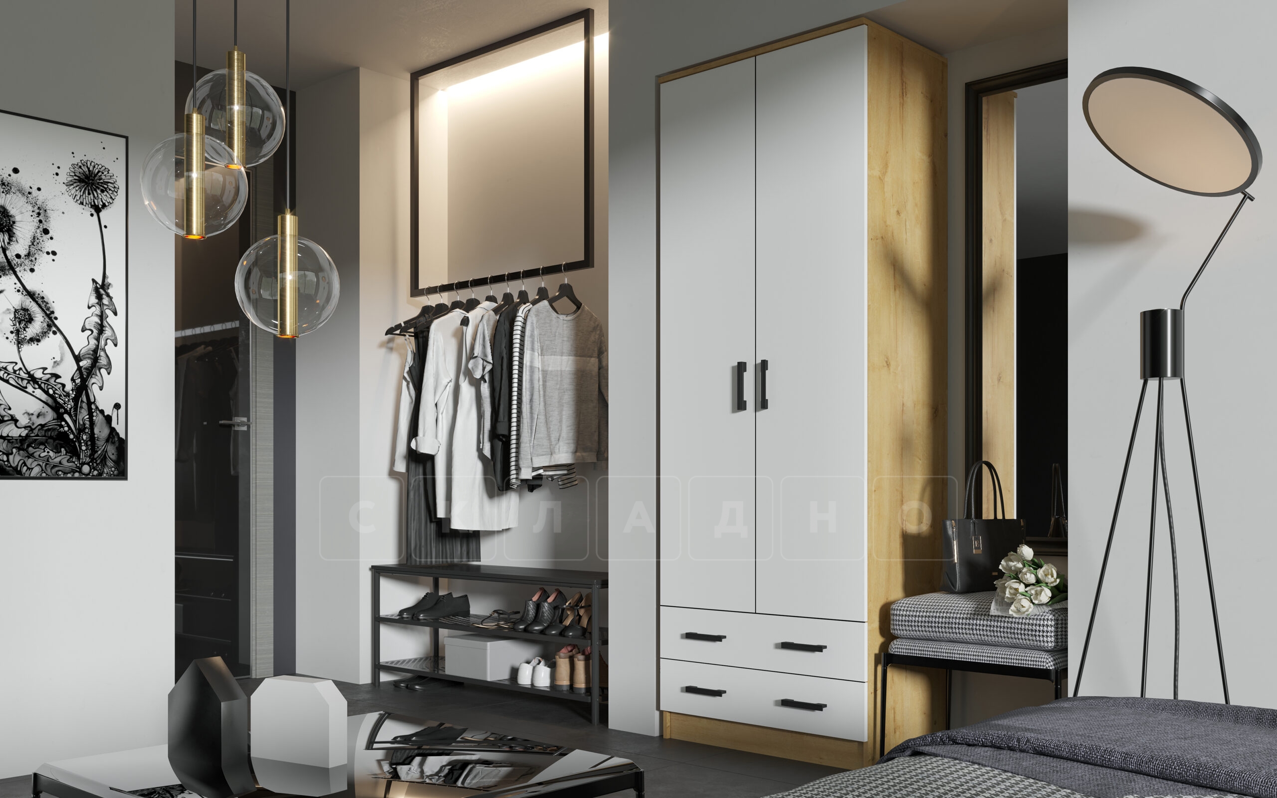 Шкаф Дуэт комбинированный