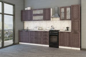 Кухонный гарнитур с пеналом Агава 3,0 м вариант 1 фото | интернет-магазин Складно