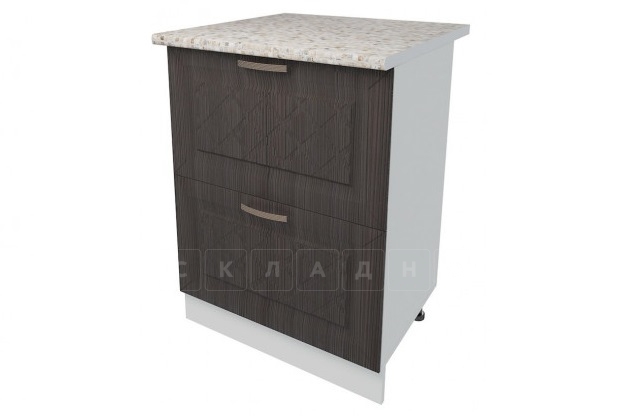 Кухонный шкаф напольный Агава ШН2Я60 с 2 ящиками фото 3 | интернет-магазин Складно