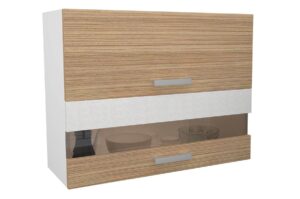 Кухонный навесной шкаф Эра ШВСГ80 горизонтальный со стеклом 3250 рублей, фото 2 | интернет-магазин Складно