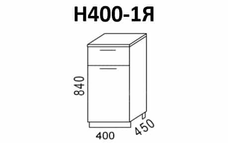 Кухонный шкаф напольный Эра ШН40 с 1 ящиком фото 1 | интернет-магазин Складно