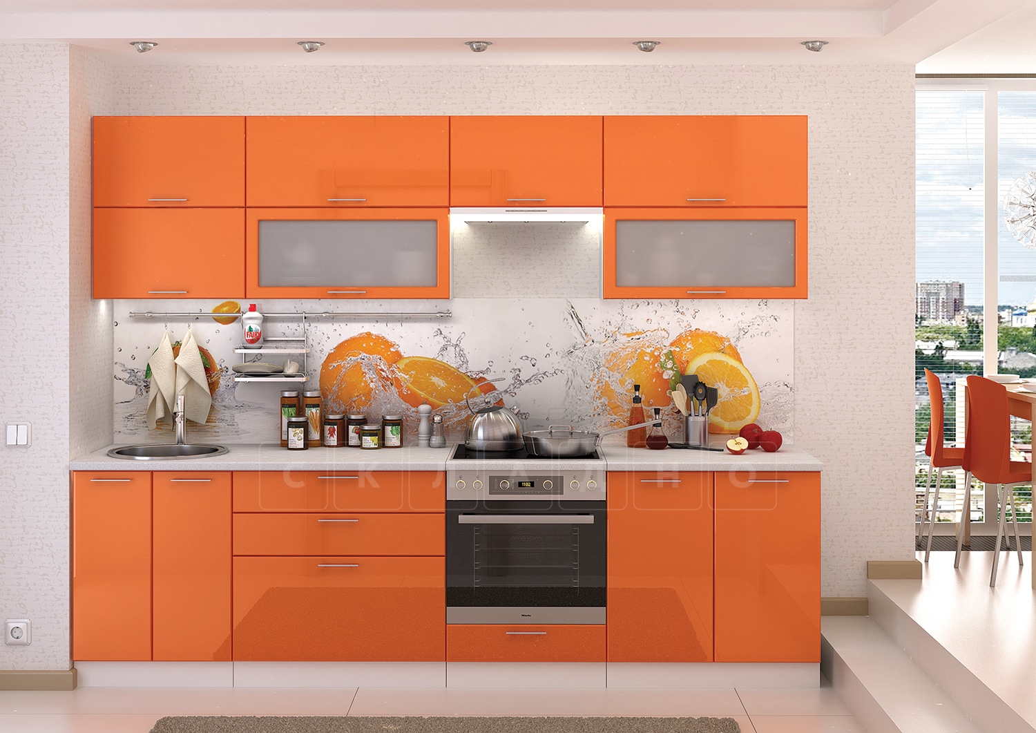Кухонный гарнитур Шарлотта 2,8 м вариант 2 фото 1 | интернет-магазин Складно