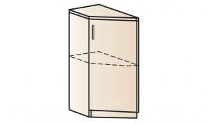 Кухонный шкаф напольный торцевой закрытый Модена ШНТ30 левый  3380  рублей, фото 1 | интернет-магазин Складно