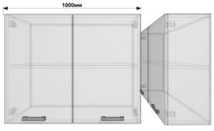 Кухонный навесной шкаф Гинза ШВ100  4650  рублей, фото 1 | интернет-магазин Складно