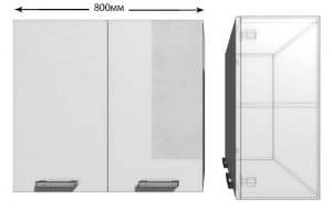 Кухонный навесной шкаф Гинза ШВ80  4060  рублей, фото 1 | интернет-магазин Складно