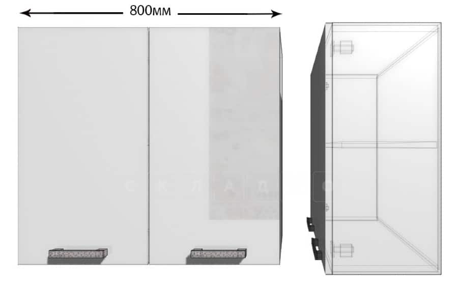 Кухонный навесной шкаф Гинза ШВ80 фото 1 | интернет-магазин Складно