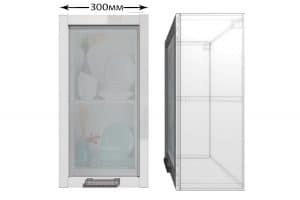 Кухонный навесной шкаф со стеклом Гинза ШВС30  2140  рублей, фото 1 | интернет-магазин Складно