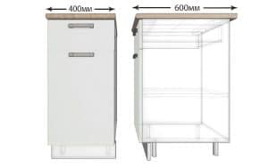 Кухонный шкаф напольный Гинза ШН1Я40 с 1 ящиком  3920  рублей, фото 1 | интернет-магазин Складно