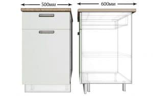 Кухонный шкаф напольный Гинза ШН1Я50 с 1 ящиком  4550  рублей, фото 1 | интернет-магазин Складно