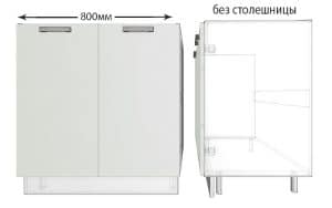 Тумба под мойку для кухни Гинза ШНМ80  3920  рублей, фото 1 | интернет-магазин Складно
