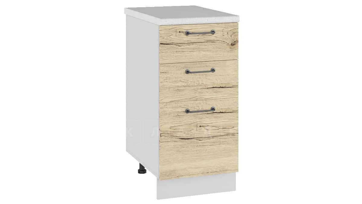 Кухонный шкаф напольный Даллас ШН3Я40 с 3 ящиками фото 1 | интернет-магазин Складно