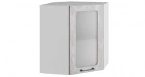 Кухонный навесной шкаф угловой со стеклом Шале ШВУС60  4550  рублей, фото 1 | интернет-магазин Складно