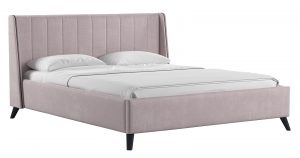 Мягкая кровать Мелисса 160 см велюр ява-14365 фото | интернет-магазин Складно