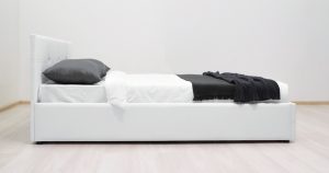Мягкая кровать Синди 160 см белый с подъемным механизмом 25910 рублей, фото 6 | интернет-магазин Складно