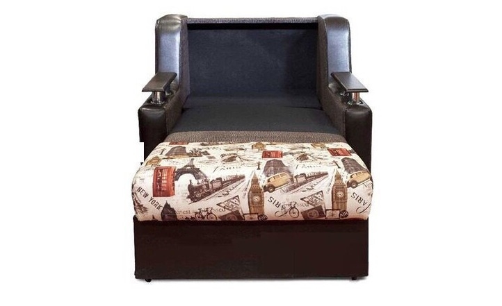 Кресло для отдыха Гармоника-2 со спальным местом 60 см фото 4 | интернет-магазин Складно
